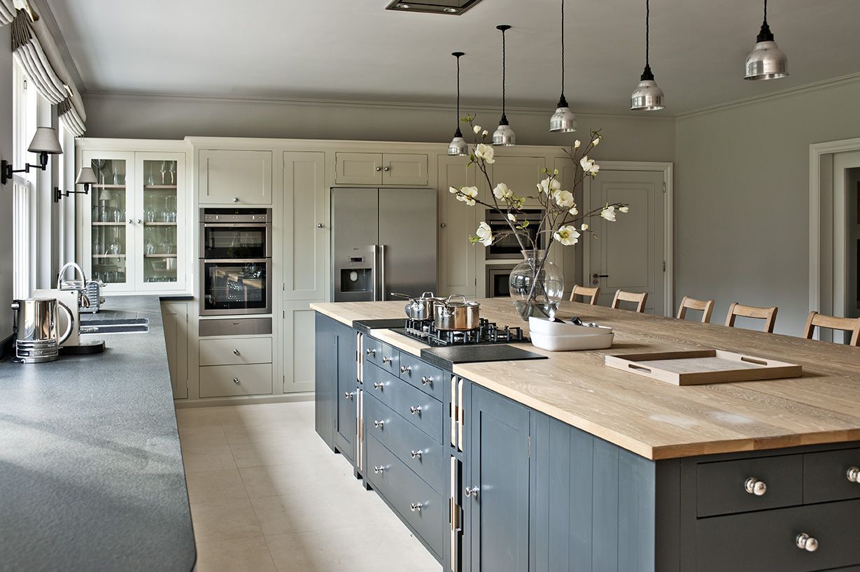 Luxury kitchen with refinished cabinets