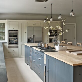 Luxury kitchen with refinished cabinets