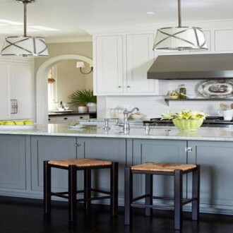 Luxury kitchen with refinished cabinets