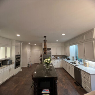 Luxury kitchen wide view